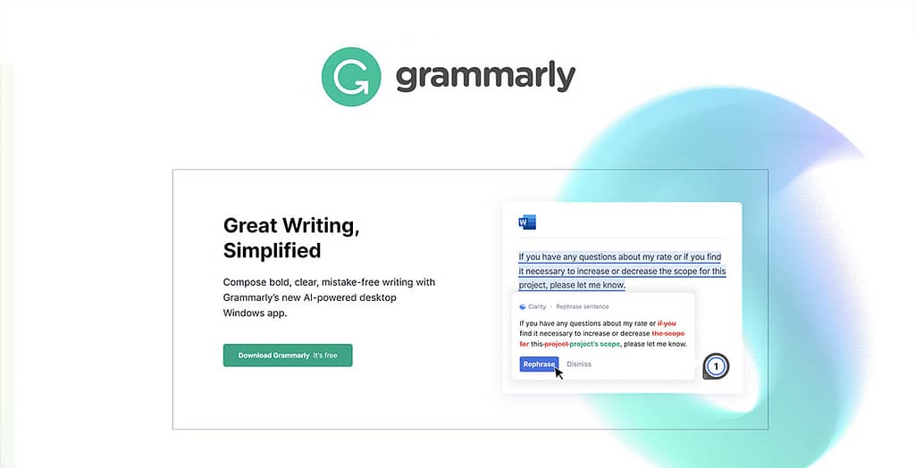 Grammarly - AI writing Assitant